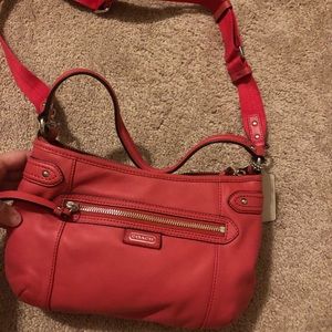Coach daisy leather crossbody handbag